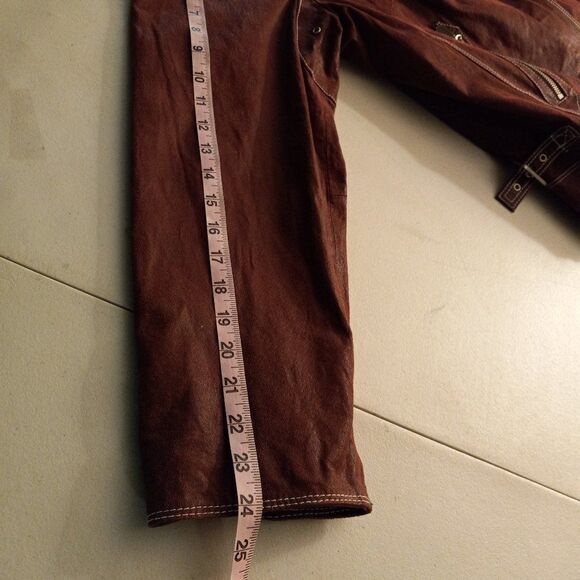 Bradley Bayou Rose Leather and Faux Fur Collar/lining Jacket - Picture 11 of 15